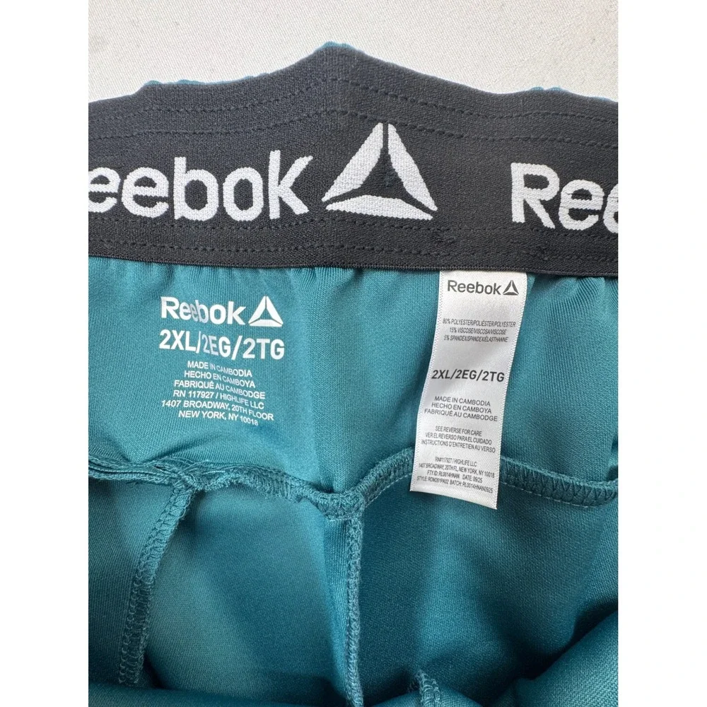 Reebok‎ RBK Flow Jogg W3 Mens 2XL Balsam Teal Straight Leg Jogger Pants NWT